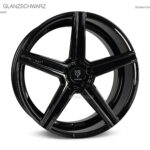 MB Design KV1 9x20 schwarz glänzend beschichtet