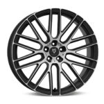 MB Design KV4 8,5x18 schwarz frontpoliert matt beschichtet