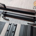 Seven25 Aluminium Camping Schwenktisch Tischgestell, schwarz